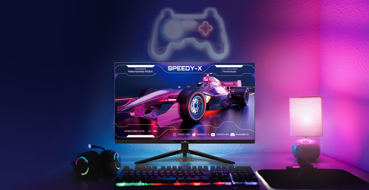 Gaming monitor banner - 1260x650